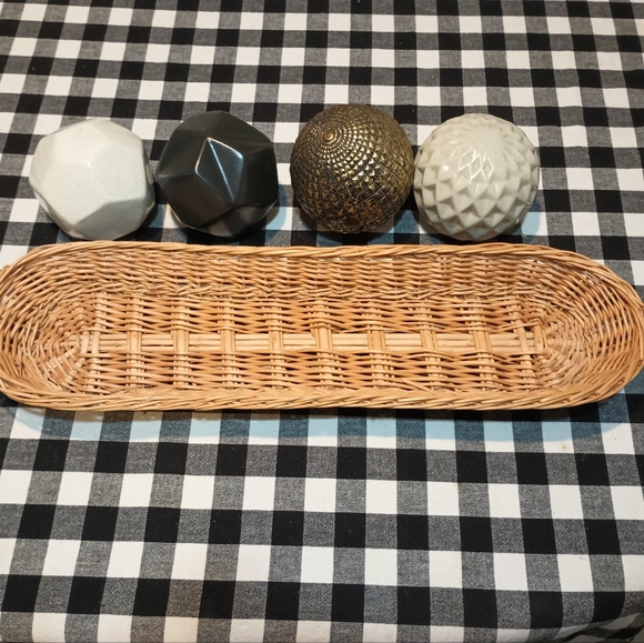 Decor Boho Ceramic Sphere Balls Set. - Picture 5 of 8